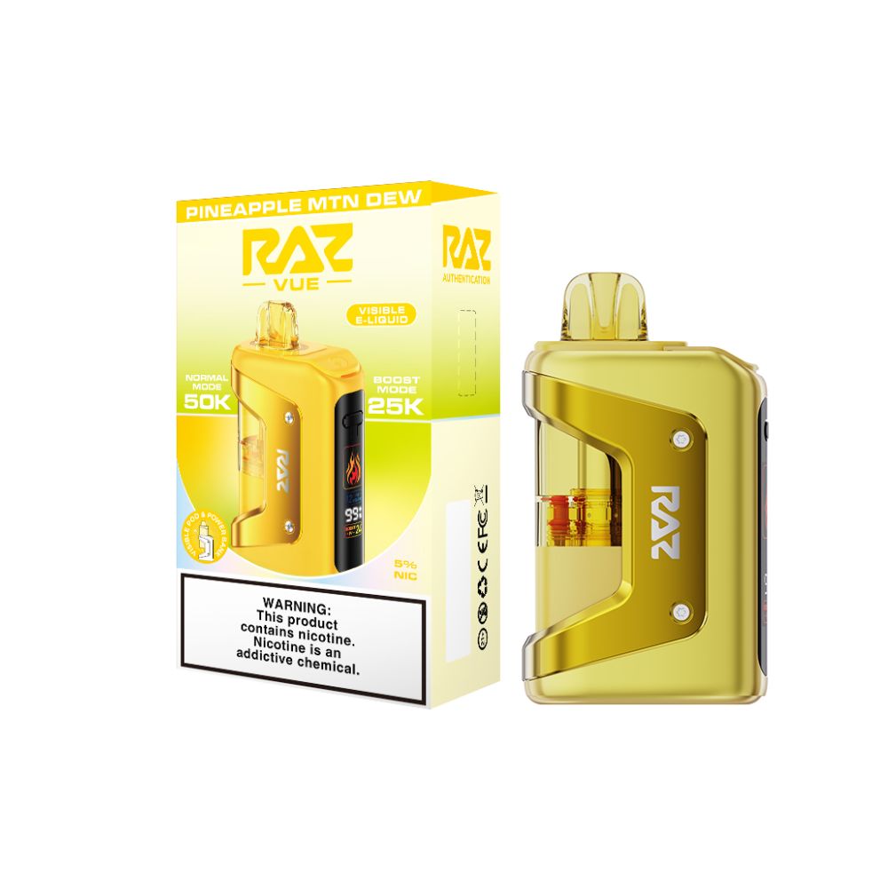 Raz Vue 50K Disposable + Power Dock - Pineapple MTN Dew With Packaging