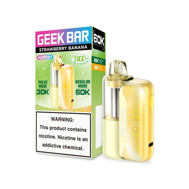 Geek Bar Mate 60K Disposable + Power Dock Strawberry Banana