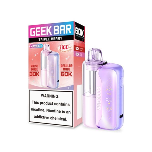 Geek Bar Mate 60K Disposable + Power Dock Triple Berry