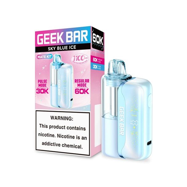 Geek Bar Mate 60K Disposable + Power Dock Sky Blue Ice