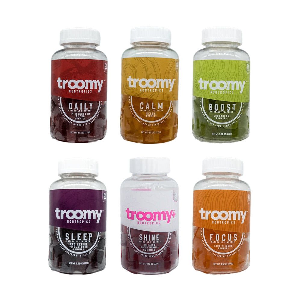 TROOMY NOOTROPICS Gummies 60ct Bottle Group Photo