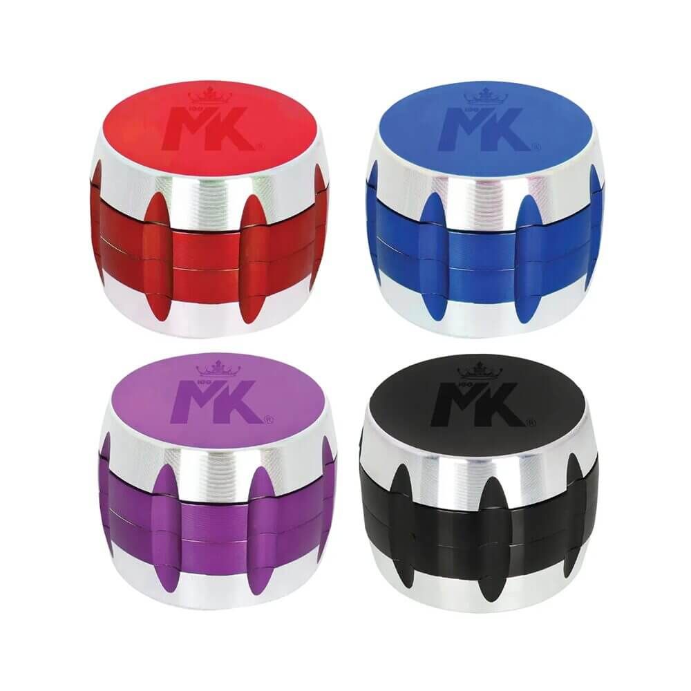 MKGlass MKGR5 Blade 4 Part Premium Grinder Display (6pc Display) Group Photo