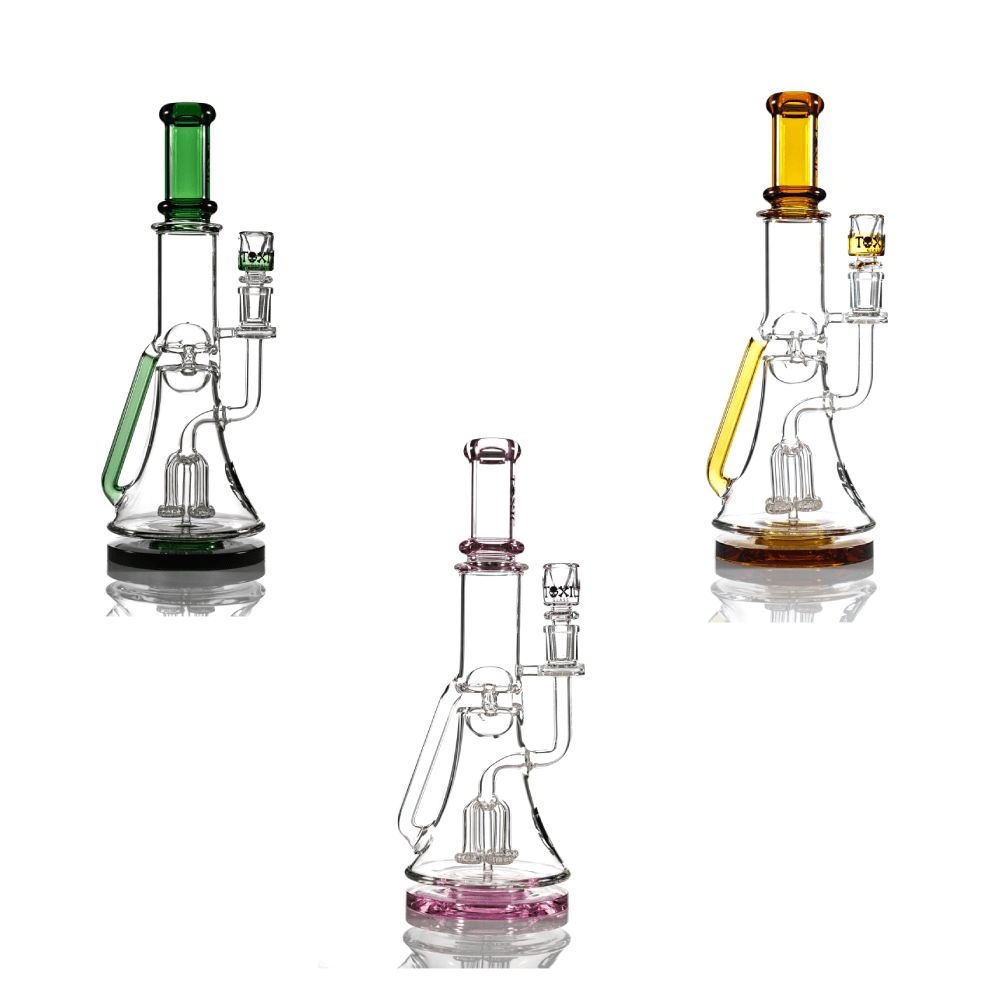MKGlass TX40 Toxic Squid Perc Recycler Beaker (Water Pipe) - Group Photo
