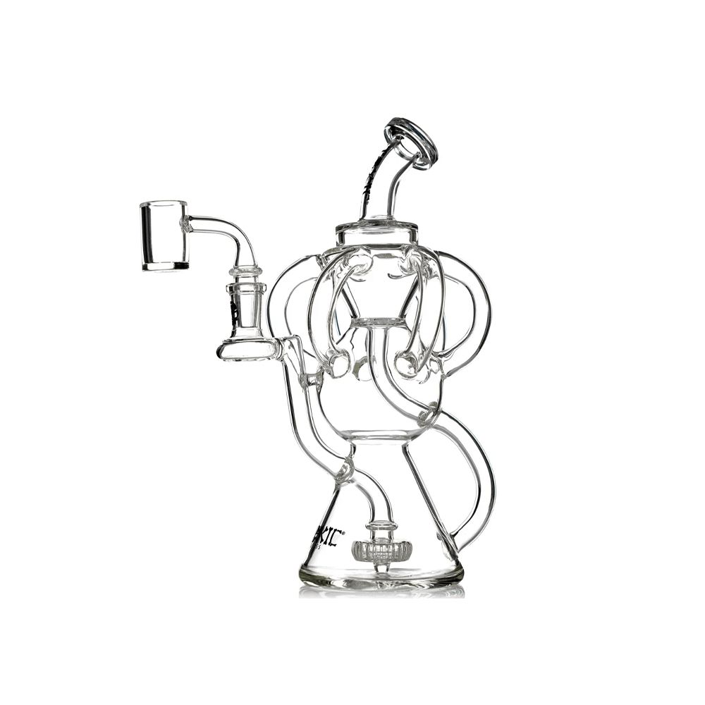 MKGlass TX20 Toxic Octopus Recycler Water Pipe - Clear