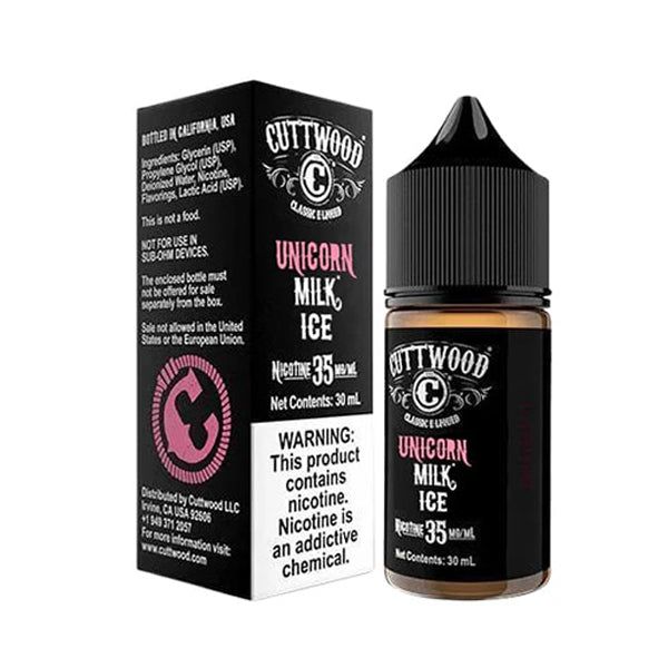 Cuttwood - Unicorn Milk Ice - 30mL Salts with packaging
