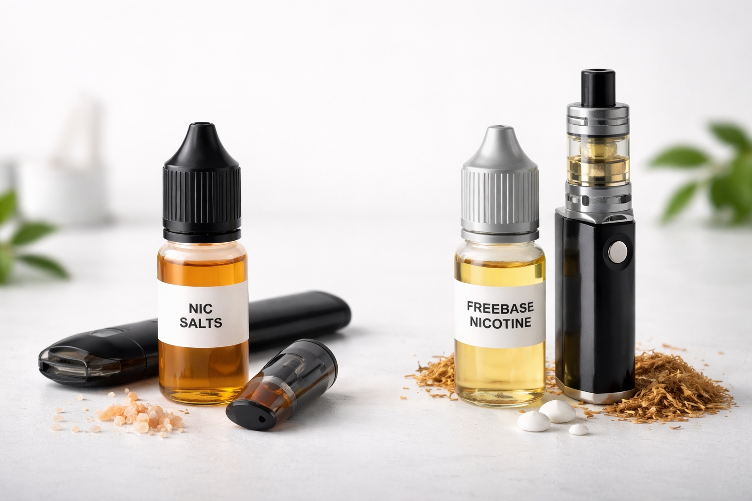 Nic Salts  vs. Freebase Nicotine: What’s the Difference?