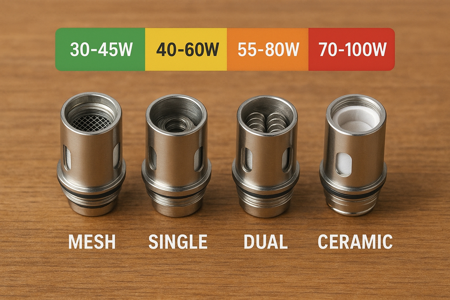 Best Wattage Settings by Coil Type: A Practical Guide